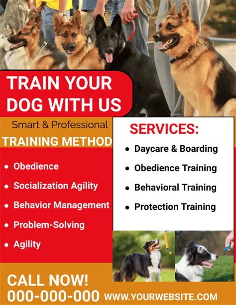 Dog Training Flyer Templates